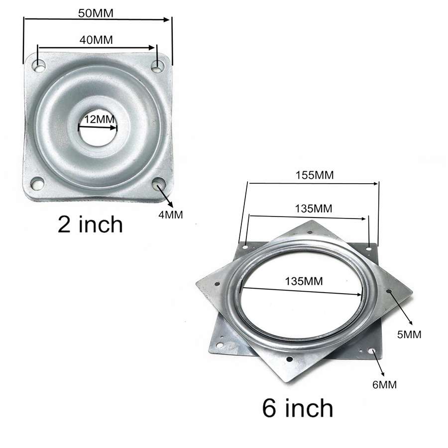 6 inch bearing rotation plate